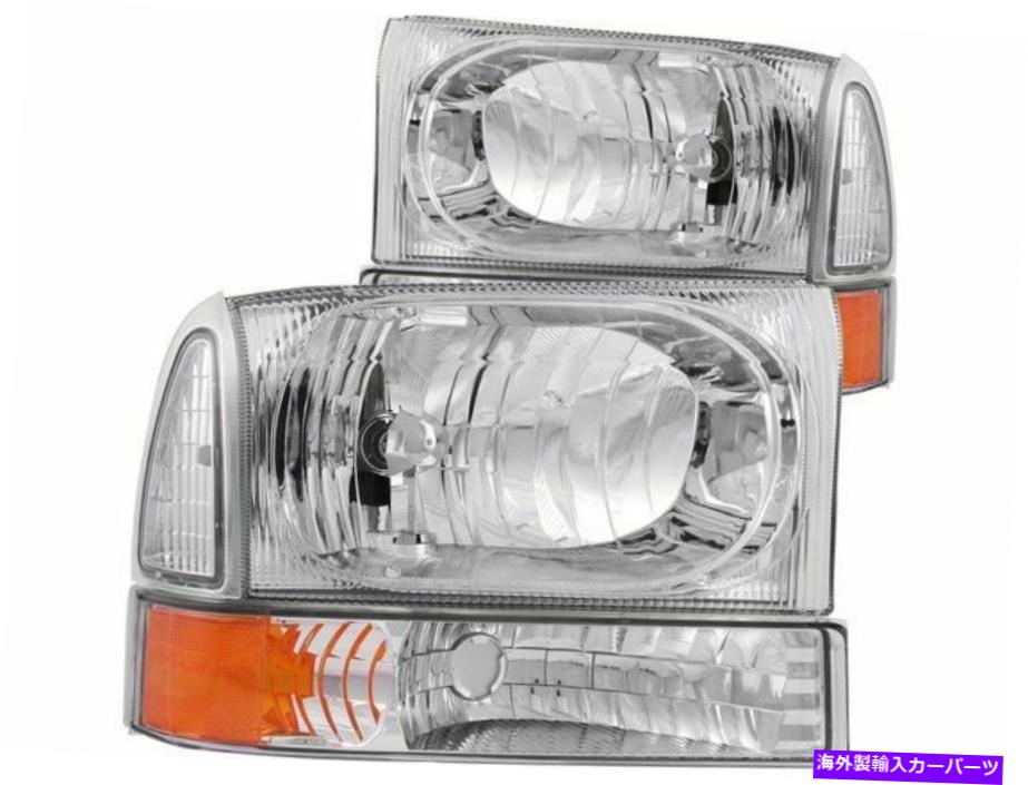 USヘッドライト ANZO 53ZN75Pヘッドライトセット1999-2004フォードF250スーパーデューティフィット Anzo 53ZN75P Headlight Set Fits 1999-2004 Ford F250 Super Duty【並行輸入品】
