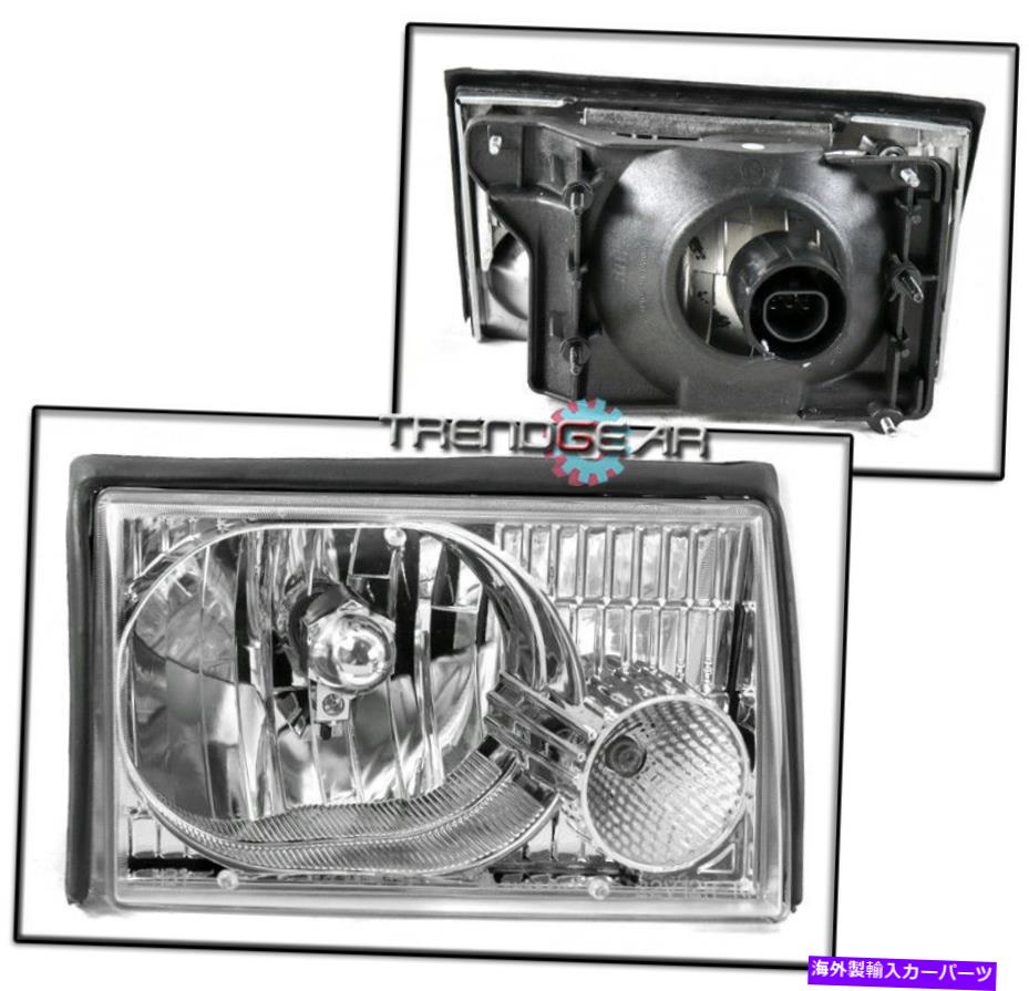 USヘッドライト 1987年から1993年フォードマスタングクロームヘッドライト+アンバーコーナー+パーキング+ 6K HID + DRLキット FOR 1987-1993 FORD MUSTANG CHROME HEADLIGHT +AMBER CORNER+PARKING+6K HID+DRL KIT【並行輸入品】