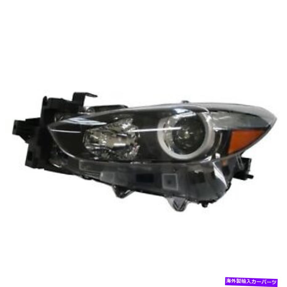 USヘッドライト 2017年2018年マツダ3（日本製造）の新しい運転手ハロゲンヘッドライト New Driver Side Halogen Headlight FOR 2017 2018 Mazda 3 (Japan Built)【並行輸入品】