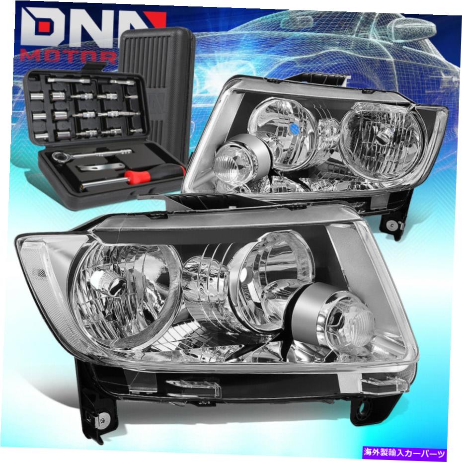 USヘッドライト 2011-2013 Jeep Grand Cherokee WK2 Chromeクリアコーナーヘッドライトランプ+ツール FOR 2011-2013 JEEP GRAND CHEROKEE WK2 CHROME CLEAR CORNER HEADLIGHT LAMPS+TOOLS【並行輸入品】|Us Custom Parts Shop USDM