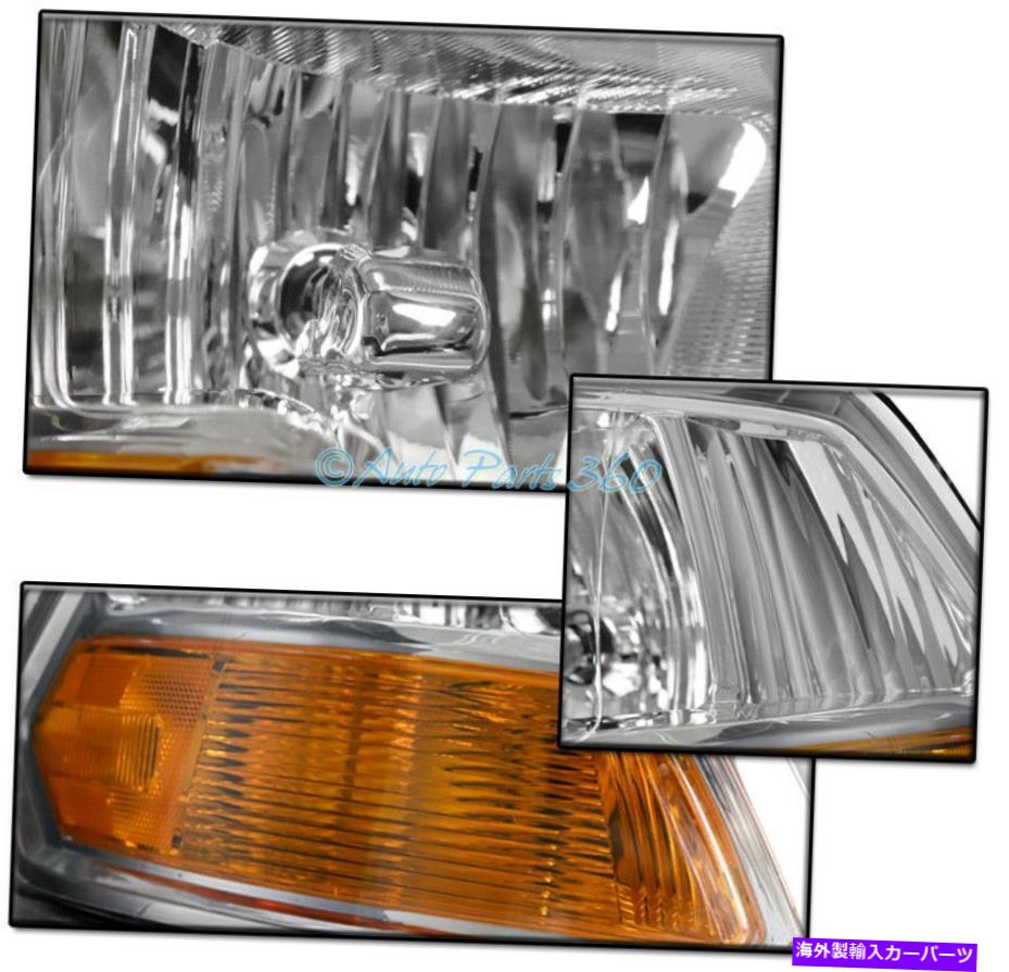 USヘッドライト 09-18ドッジRAM 1500/10 + 2500 3500クロムヘッドライトW / LED DRLランプ+キセノンHID FOR 09-18 DODGE RAM 1500/10+ 2500 3500 CHROME HEADLIGHT W/LED DRL LAMP+XENON HID【並行輸入品】