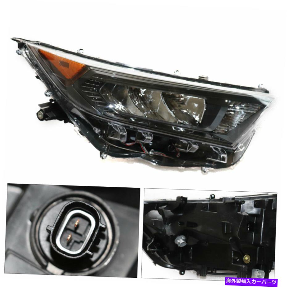 USヘッドライト 新しい19台のTOYOTA RAV4 LE XLE右側のヘッドランプW / LEDクリアレンズヘッドライト NEW For 19 20 Toyota RAV4 LE XLE Right Side Headlamp W/ LED Clear Lens Headlight【並行輸入品】