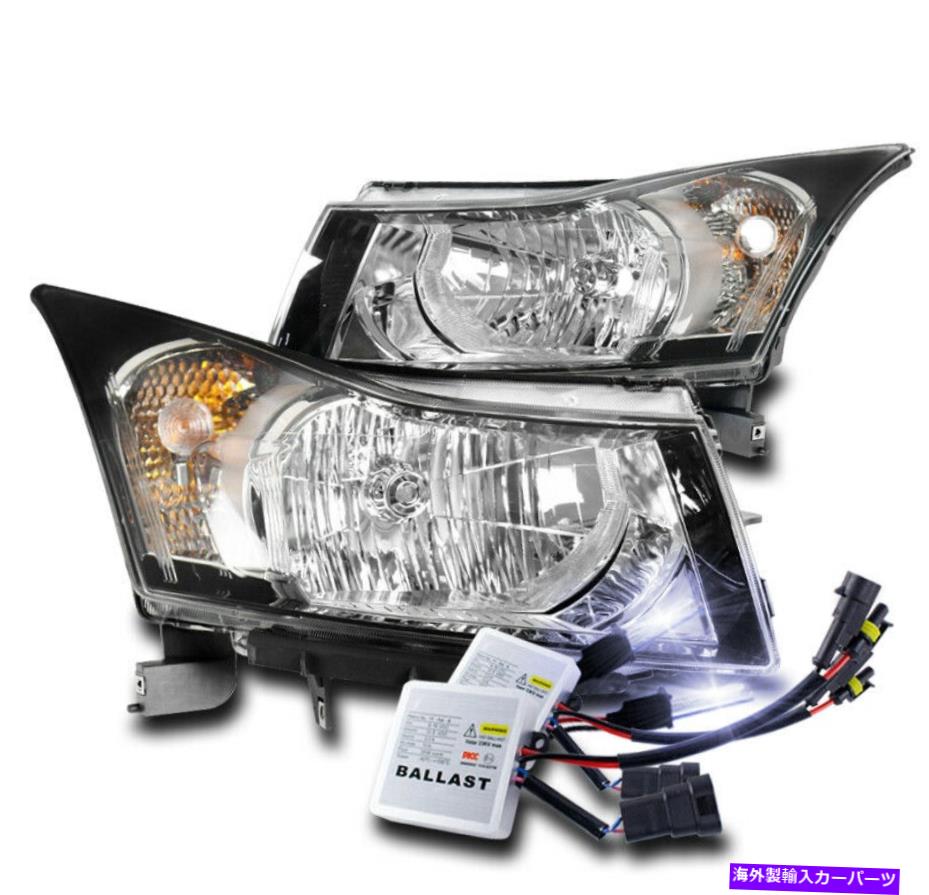 USヘッドライト 11-15 Chevy Cruze / 16限定交換用ヘッドライトランプクロームW / 10K HIDキット FOR 11-15 CHEVY CRUZE/16 LIMITED REPLACEMENT HEADLIGHT LAMP CHROME W/10K HID KIT【並行輸入品】|Us Custom Parts Shop USDM