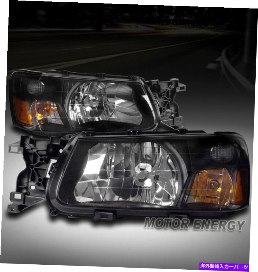USヘッドライト 03-04 Subaru Forester交換ヘッドライトヘッドランプランプブラック左+右 FOR 03-04 SUBARU FORESTER REPLACEMENT HEADLIGHTS HEADLAMPS LAMP BLACK LEFT+RIGHT【並行輸入品】|Us Custom Parts Shop USDM