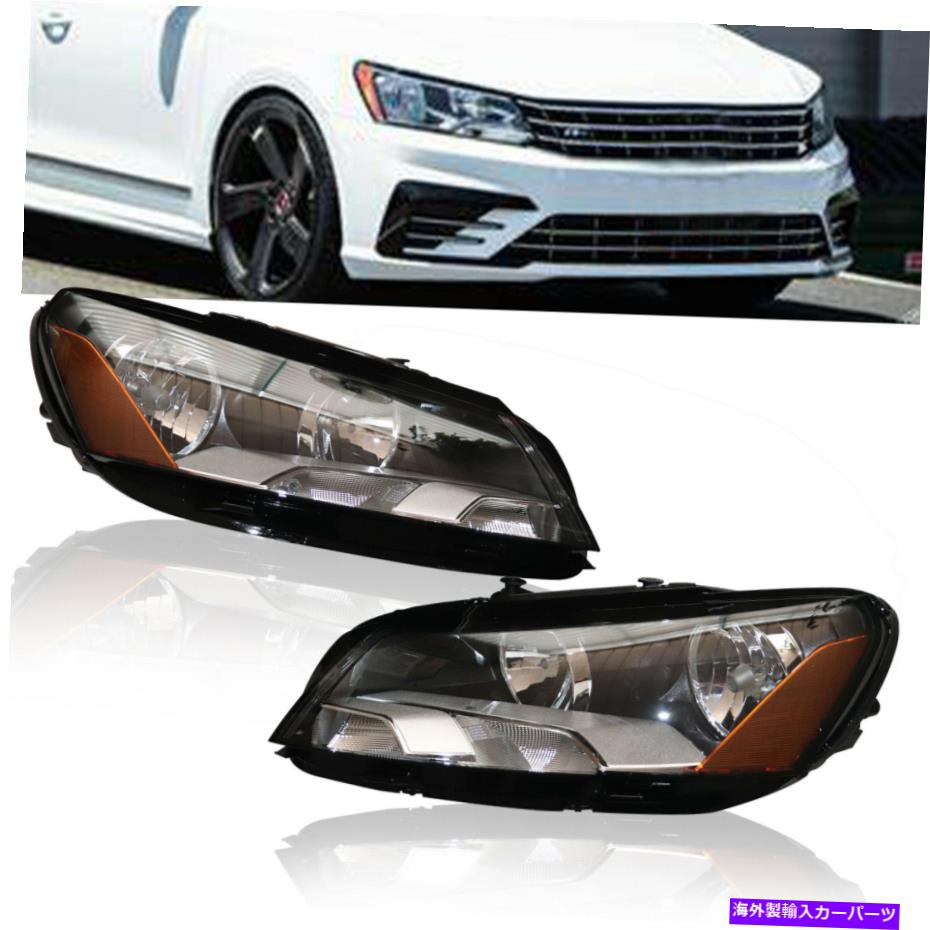 USヘッドライト 2012-2015フォルクスワーゲンパサートペアセットPRASSER＆ドライバヘッドライトランプ新品 For 2012-2015 Volkswagen Passat Pair Set Passenger & Driver Headlights Lamps NEW【並行輸入品】 47,681円