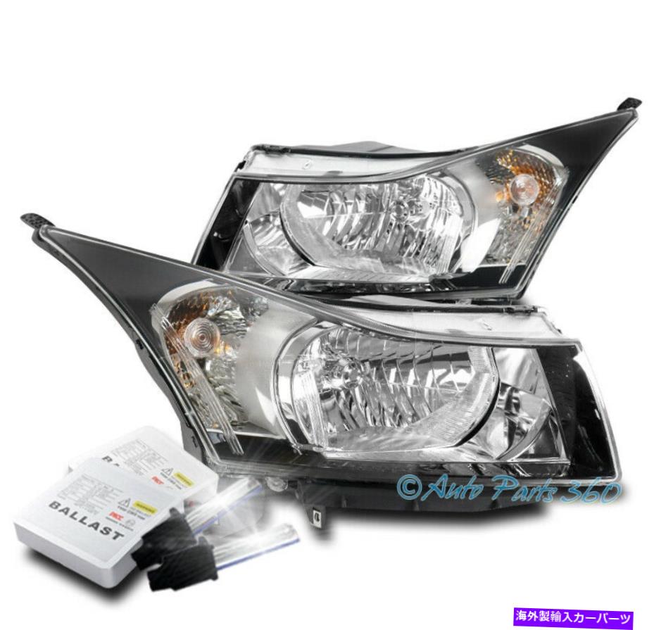 USヘッドライト 11-15 Chevy Cruze / 16限定された取り替えヘッドライトランプクロームW / 8K HIDキット FOR 11-15 CHEVY CRUZE/16 LIMITED REPLACEMENT HEADLIGHTS LAMP CHROME W/8K HID KIT【並行輸入品】|Us Custom Parts Shop USDM