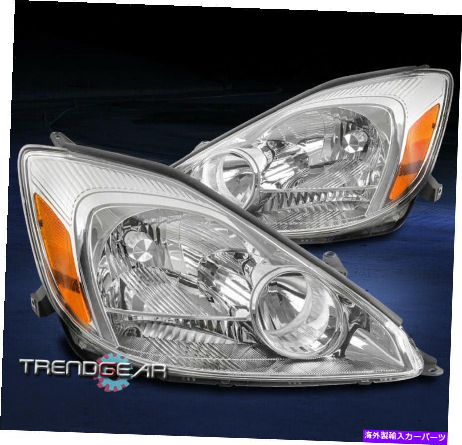 USヘッドライト 2004-2005トヨタシエナミニバン交換ヘッドライトランプクロームLH + RHセット FOR 2004-2005 TOYOTA SIENNA MINI VAN REPLACEMENT HEADLIGHT LAMP CHROME LH+RH SET【並行輸入品】