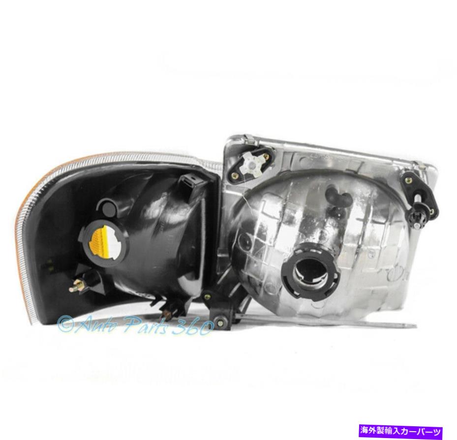 USヘッドライト 01-05フォードエクスプローラスポーツトラックブラックヘッドライトヘッドランプ+ LED DRL信号+ HID FOR 01-05 FORD EXPLORER SPORT TRAC BLACK HEADLIGHT HEADLAMP +LED DRL SIGNAL+HID【並行輸入品】