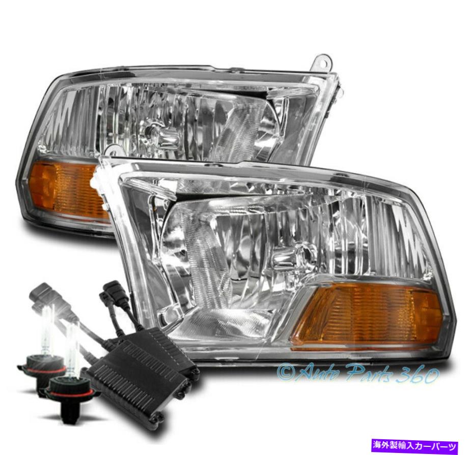 USヘッドライト 09-18ドッジRAM 1500/10 + 2500交換用ヘッドライトランプクロームW / 50W 6K HID FOR 09-18 DODGE RAM 1500/10+ 2500 REPLACEMENT HEADLIGHT LAMP CHROME W/50W 6K HID【並行輸入品】｜Us Custom Parts Shop USDM