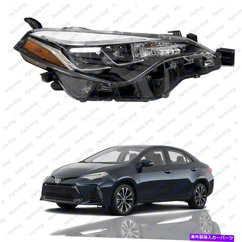 USヘッドライト 2017年2019年2019年トヨタカローラSE XSEセダンヘッドライトアセンブリ右ハロゲンLED For 2017 2019 Toyota Corolla SE XSE Sedan Headlight Assembly Right Halogen LED【並行輸入品】｜Us Custom Parts Shop USDM 50,282円