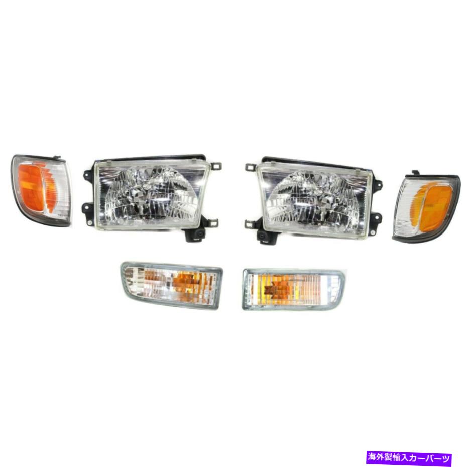 USヘッドライト 1999年から2002年のHeadlightキットToyota 4ランナー左右6ピース Headlight Kit For 1999-2002 Toyota 4Runner Left and Right 6pc【並行輸入品】