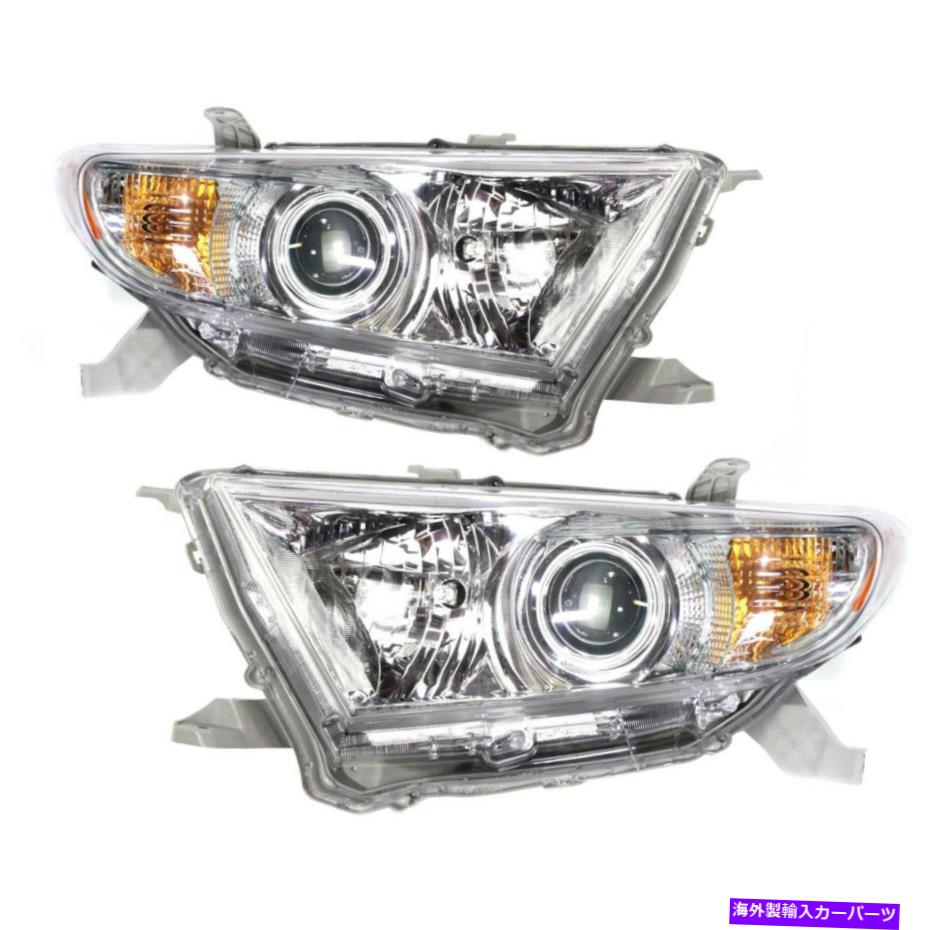 USヘッドライト 2010年のToyota Highlander Sport Modelが球根を備えたヘッドライトセット Headlight Set For 2010 Toyota Highlander Sport Model Left and Right With Bulb【並行輸入品】｜Us Custom Parts Shop USDM