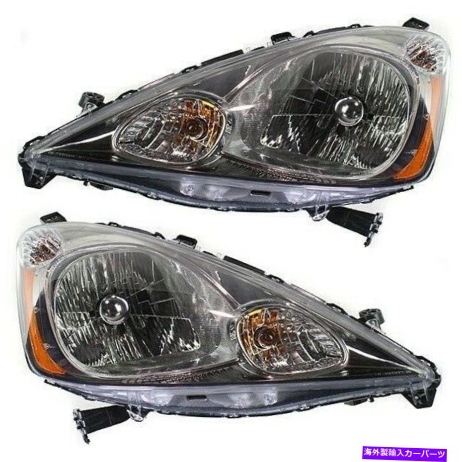 USヘッドライト ヘッドライト2009 2011 Honda Fit Sport Modelのための左右の側面を設定 Headlight Set Left and Right Side For 2009 2010 2011 Honda Fit Sport Model【並行輸入品】