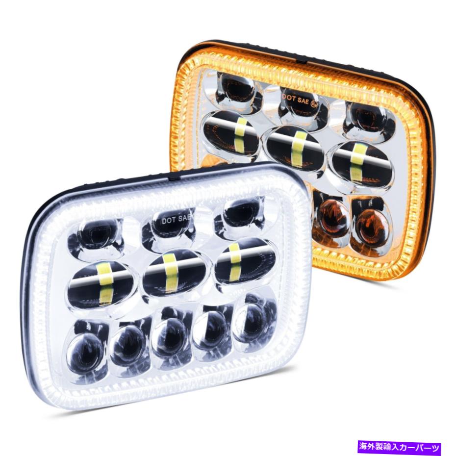 USヘッドライト GMC K2500 80-93ヘッドライト7x6 "長方形クロムプロジェクターLEDヘッドライトW For GMC K2500 80-93 Headlight 7x6" Rectangular Chrome Projector LED Headlights w【並行輸入品】｜Us Custom Parts Shop USDM 51,148円
