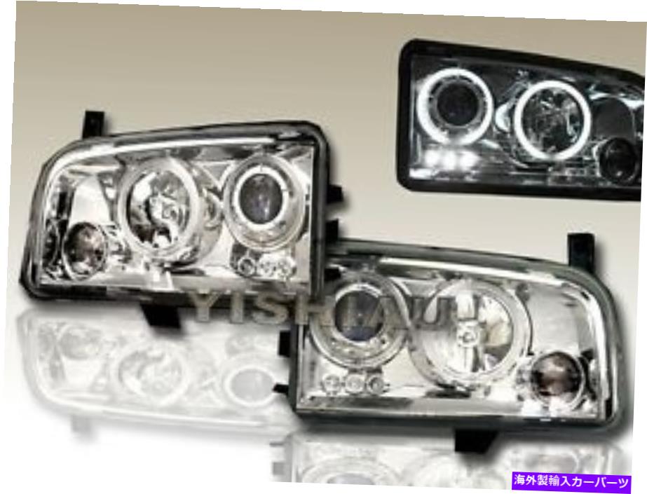 USヘッドライト 2006-2008ダッジチャージャーLEDデュアルハローCCFL Chrome Projectorヘッドライト 2006-2008 DODGE CHARGER LED DUAL HALO CCFL CHROME PROJECTOR HEADLIGHTS【並行輸入品】