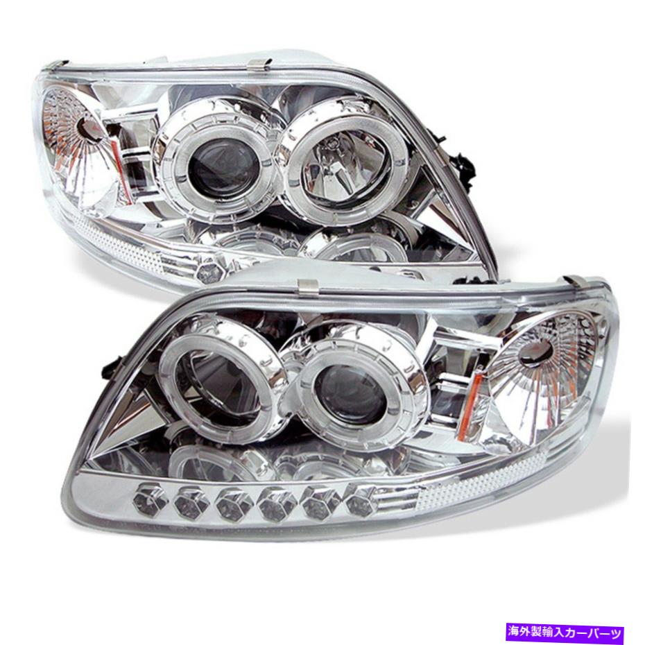 USヘッドライト Spyder Auto 5010278 Halo LEDプロジェクターのヘッドライトは97-03 Expedition F-150に収まる Spyder Auto 5010278 Halo LED Projector Headlights Fits 97-03 Expedition F-150【並行輸入品】