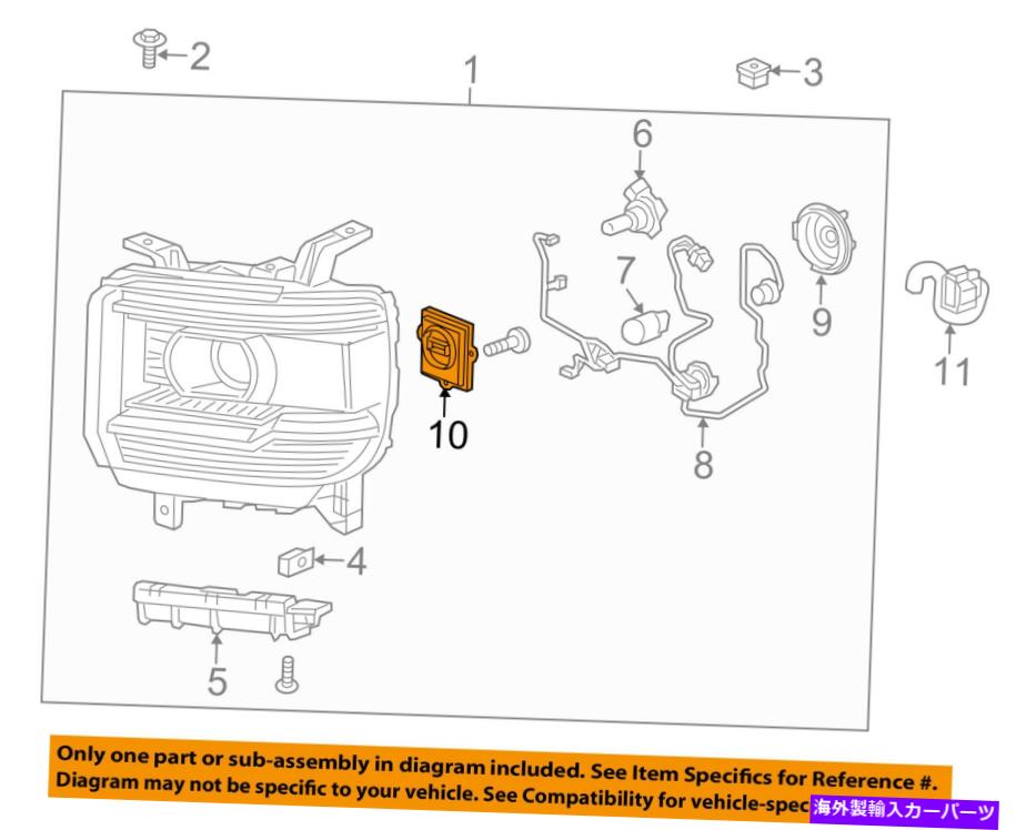 USヘッドライト GM OEMヘッドライトアセンブリ22853757 GM OEM-Headlight Assembly 22853757【並行輸入品】