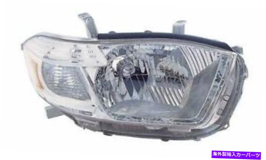 USヘッドライト 08 09 09 10トヨタハイランダーヘッドランプアセンブリ右、アフターマーケット、カーパ 08 09 10 TOYOTA HIGHLANDER Headlamp Assembly Right, Aftermarket, CAPA【並行輸入品】