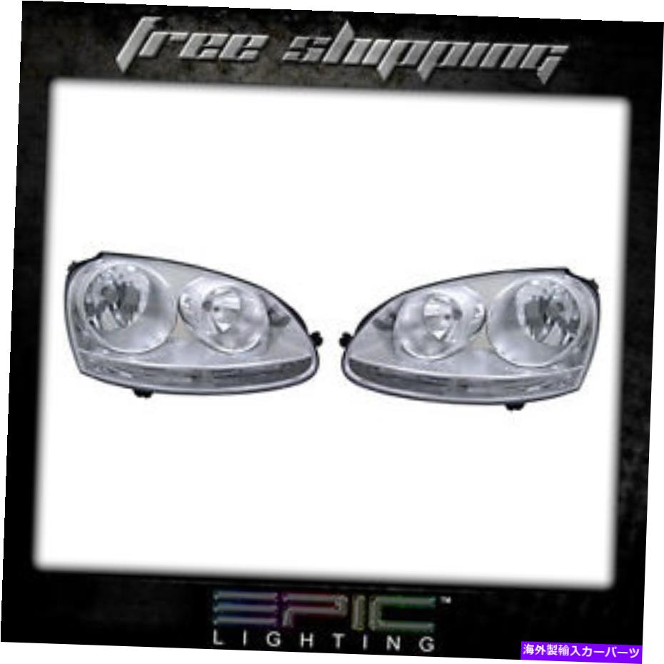 USヘッドライト ウサギJetta Golf GTIヘッドライトヘッドランプペア左右セット Fits Rabbit Jetta Golf GTI Headlights Headlamps Pair Left right set【並行輸入品】