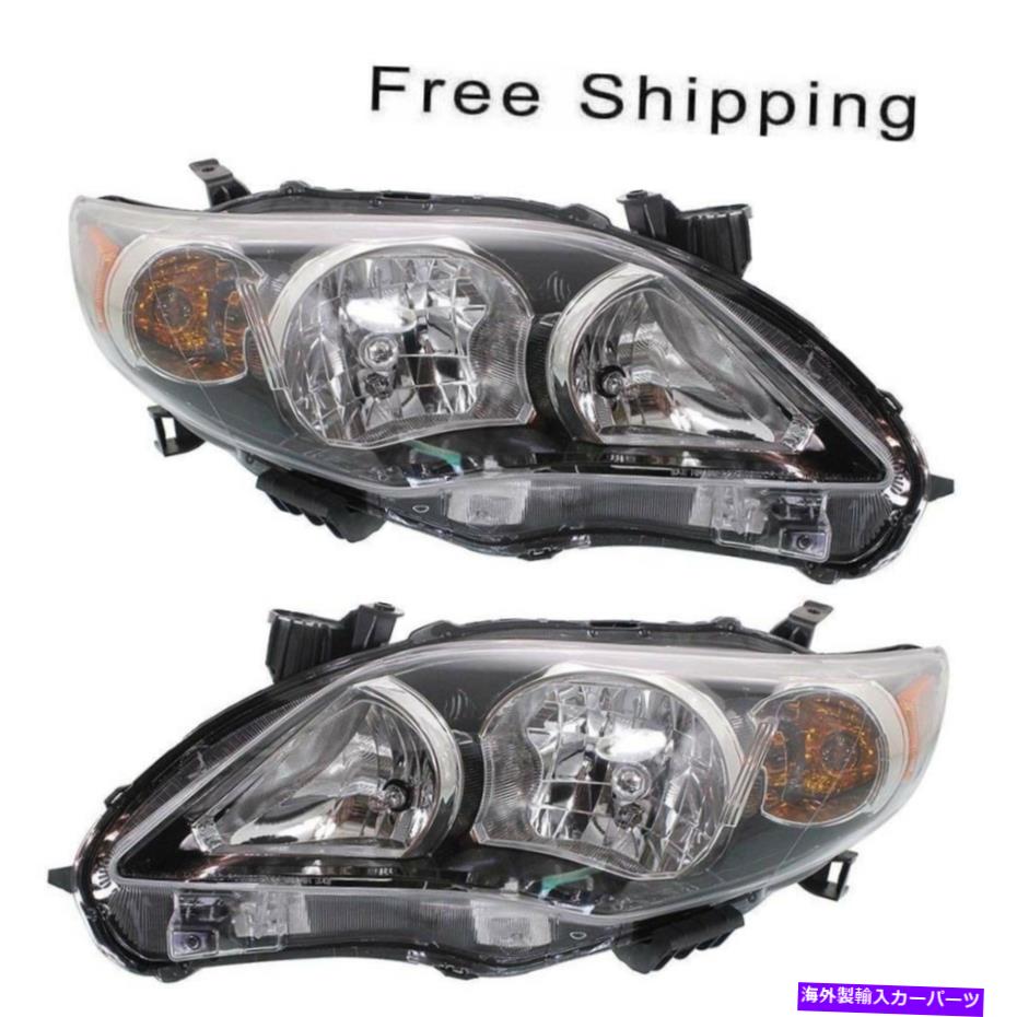 USヘッドライト ハロゲンヘッドランプアセンブリセット2 LH＆RHサイドフィットトヨタカローラ Halogen Head Lamp Assembly Set of 2 LH & RH Side Fits Toyota Corolla【並行輸入品】｜Us Custom Parts Shop USDM