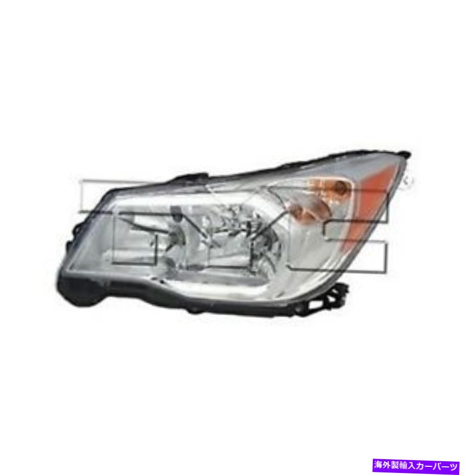 USヘッドライト 2014-2015 Subaru Forester 2.5Lの左側ハロゲンヘッドライト（Chrome Bezel） Left Side Halogen Headlight For 2014-2015 Subaru Forester 2.5L (Chrome Bezel)【並行輸入品】