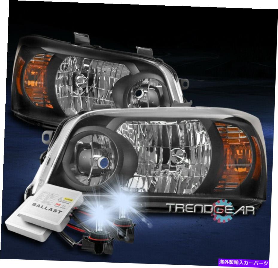 USヘッドライト 2004年2005年2006年トヨタハイランダーヘッドライトヘッドランプランプブラックW / 8K HIDキット FOR 2004 2005 2006 TOYOTA HIGHLANDER HEADLIGHT HEADLAMP LAMP BLACK W/8K HID KIT【並行輸入品】