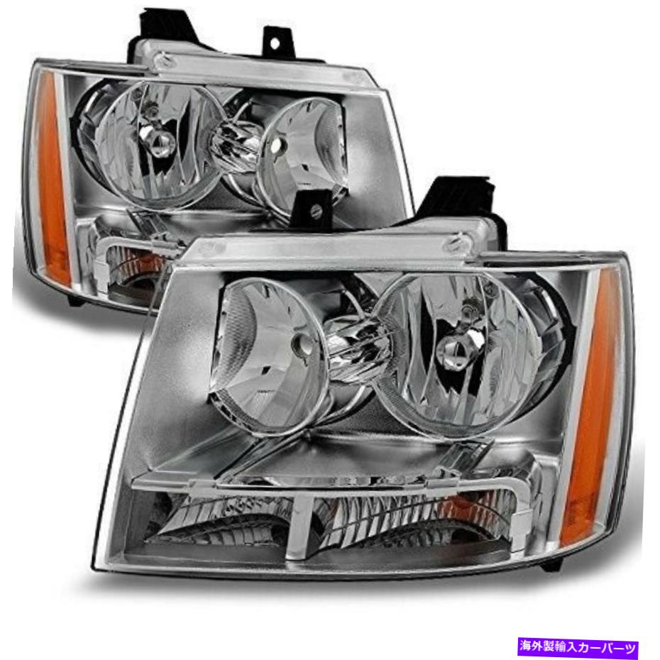 USヘッドライト 2007年2008年2009年2011年2011年2011年2011年2013年Chevy Avalanche New Clear Headlight PAIR FOR 2007 2008 2009 2010 2011 2012 2013 Chevy Avalanche【並行輸入品】