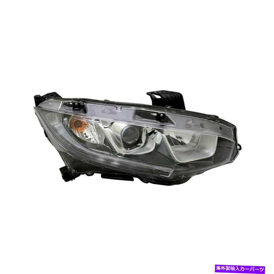 USヘッドライト ホンダシビック16-20デポ317-1180R-AS2助手席側交換ヘッドライト For Honda Civic 16-20 Depo 317-1180R-AS2 Passenger Side Replacement Headlight【並行輸入品】