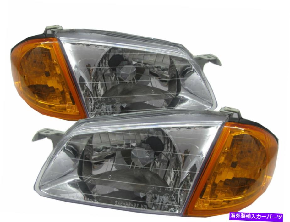 USヘッドライト Activa BJ 1998-2000 Sedan / Wagon Clear Headlight Headlamp Chrome V2 Ford LHD Activa BJ 1998-2000 Sedan/Wagon Clear Headlight Headlamp CHROME V2 for FORD LHD【並行輸入品】