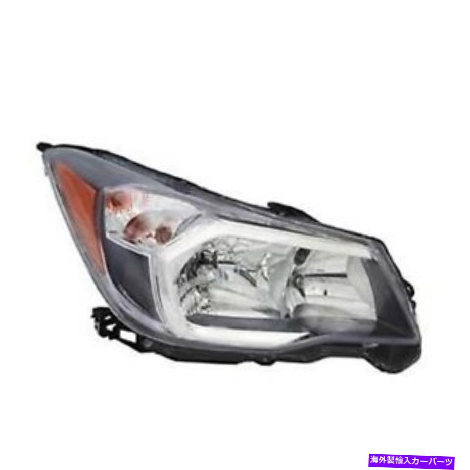 USヘッドライト 2014-2015 Subaru Forester 2.0L（グレーベゼル）の左側ハロゲンヘッドライト Left Side Halogen Headlight For 2014-2015 Subaru Forester 2.0L (Gray Bezel)【並行輸入品】