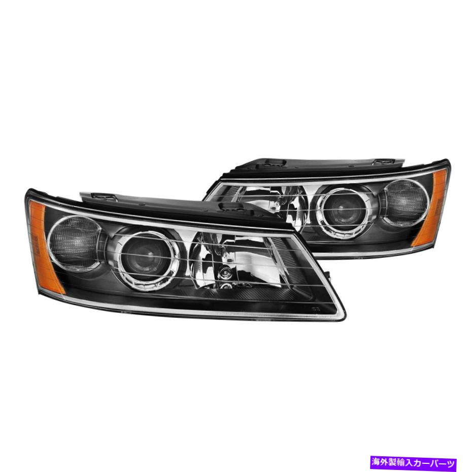 USヘッドライト Hyundai Sonata 2006-2008 CGブラックユーロヘッドライト For Hyundai Sonata 2006-2008 CG Black Euro Headlights【並行輸入品】｜Us Custom Parts Shop USDM