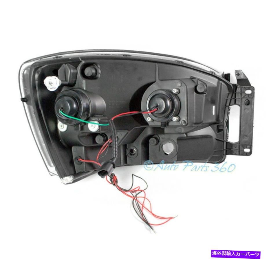 USヘッドライト 06-08 RAM 1500 Halo LEDプロジェクターヘッドライトランプブラックW / 6000KキセノンHID FOR 06-08 RAM 1500 HALO LED PROJECTOR HEADLIGHTS LAMPS BLACK W/6000K XENON HID【並行輸入品】