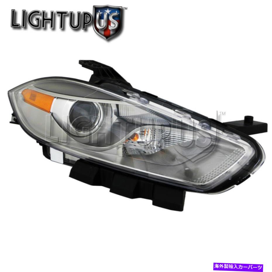 USヘッドライト 2013-2016 Dodge Dartのための右助手席側クロムトリム隠すw / oキットヘッドライト Right Passenger Side Chrome Trim HID w/o Kit Head Light for 2013-2016 DODGE DART【並行輸入品】