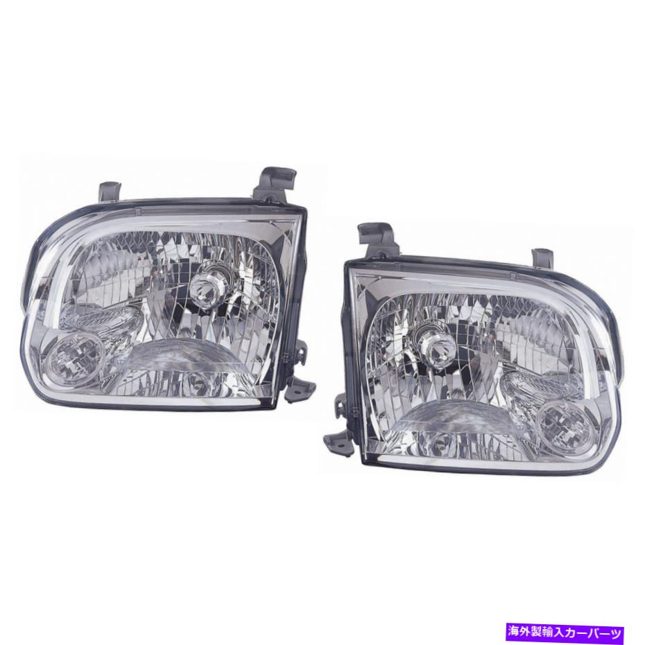 USヘッドライト ヘッドライト（ダブルキャブ）CAPA左右ペア05-06 / Sequoia 05-07 Headlights (Double Cab) CAPA Left Right Pair For Tundra 05-06/Sequoia 05-07【並行輸入品】｜Us Custom Parts Shop USDM
