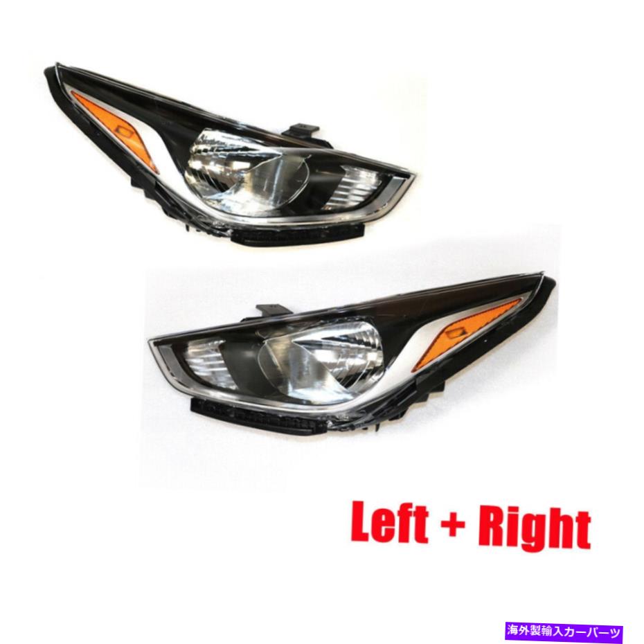 USヘッドライト 2018-2020 Hyundaiアクセントのための左+右ハロゲンヘッドライトアセンブリHY2502218 Left+Right Halogen Headlights Assembly HY2502218 For 2018-2020 Hyundai Accent【並行輸入品】
