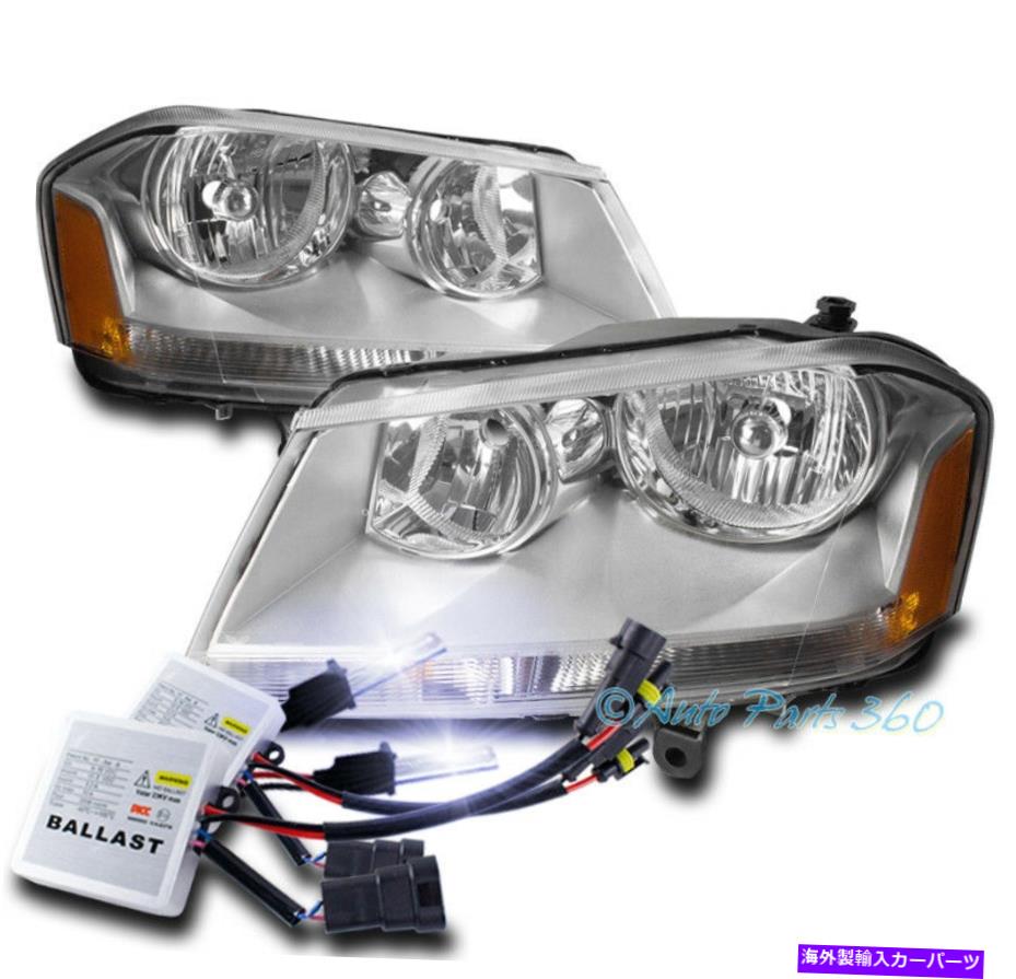 USヘッドライト 08-14 Dodge Avenger Crystal StyleヘッドライトヘッドランプクロームW / 10KキセノンHID FOR 08-14 DODGE AVENGER CRYSTAL STYLE HEADLIGHTS HEADLAMP CHROME W/10K XENON HID【並行輸入品】 51,148円