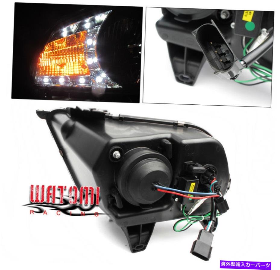 USヘッドライト 10-14フォードマスタングベース/ GT DRL LEDクリスタルヘッドライトブラック左+右ペア 10-14 FORD MUSTANG BASE/GT DRL LED CRYSTAL HEADLIGHTS BLACK LEFT+RIGHT PAIR【並行輸入品】｜Us Custom Parts Shop USDM