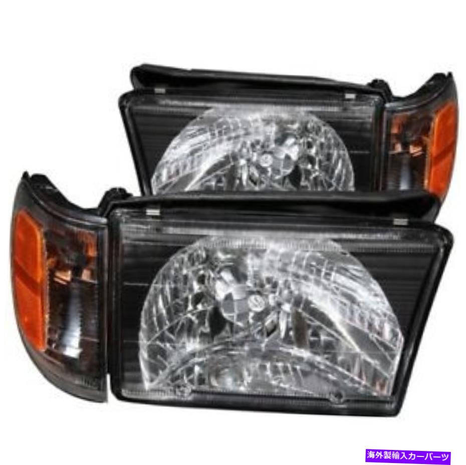 USヘッドライト Anzo 111077クリスタルヘッドライトセット99-02トヨタ4Runner New Anzo 111077 Crystal Headlight Set 2pc For 99-02 Toyota 4Runner NEW【並行輸入品】 58,807円