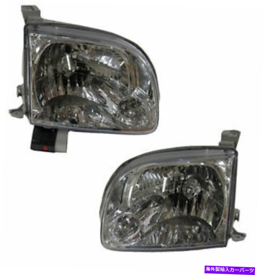 USヘッドライト Sequoia Tundraダブルキャブ左右ヘッドライトヘッドランプランプライトペアL + R Sequoia Tundra Double Cab Left & Right Headlight Headlamp Lamp Light Pair L+R【並行輸入品】