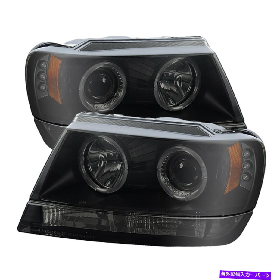 USヘッドライト Spyder Auto 5078568 Halo LEDプロジェクターヘッドライトは99-04 Grand Cherokeeにフィット Spyder Auto 5078568 Halo LED Projector Headlights Fits 99-04 Grand Cherokee【並行輸入品】｜Us Custom Parts Shop USDM