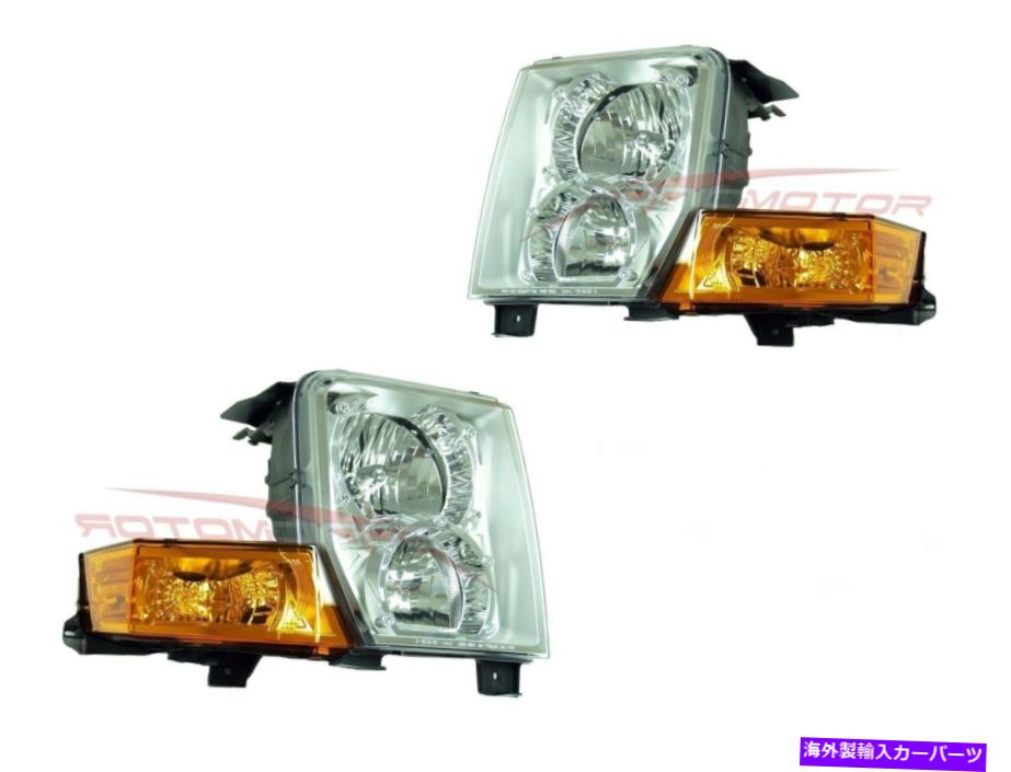 USヘッドライト 2006-2010 Jeep Commanderヘッドライトランプドライバー＆旅客サイドLH + RH For 2006-2010 Jeep Commander Head Lights Lamps Driver & Passenger Side LH+RH【並行輸入品】