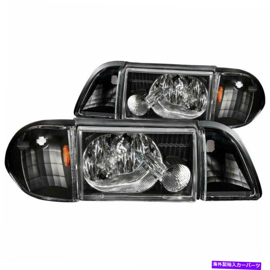 USヘッドライト Anzo USAヘッドライトブラックW /携帯電話/駐車場3PC for Ford Mustang 87-93 Anzo USA Headlights Black w/ Corner/Parking Lights 3PC for Ford Mustang 87-93【並行輸入品】｜Us Custom Parts Shop USDM 50,282円