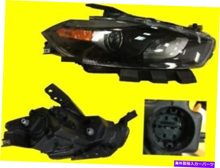 USヘッドライト Dodge Dart 2013-2016のための右黒ハロゲンヘッドライト| 68085140AL CH2503240 Right BLACK HALOGEN HEAD LIGHT for DODGE DART 2013-2016 | 68085140AL CH2503240【並行輸入品】