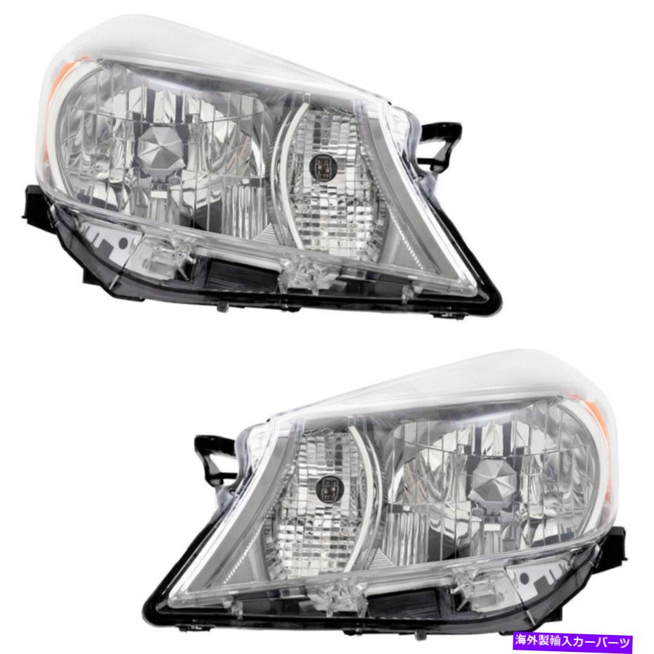 USヘッドライト 12-14トヨタヤリスハッチバックスモークトリム8117052E20 8113052E20 Headlight Set for 12-14 Toyota Yaris Hatchback Smoked Trim 8117052E20 8113052E20【並行輸入品】