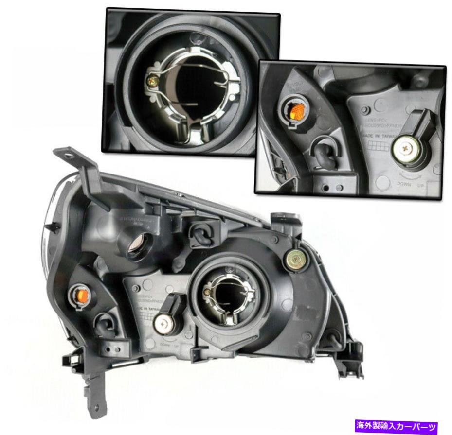 USヘッドライト 2003年から2005年のホンダパイロットクロームクリスタルスタイルのヘッドライト+青いLED DRL + 6K HID FOR 2003-2005 HONDA PILOT CHROME CRYSTAL STYLE HEADLIGHTS +BLUE LED DRL +6K HID【並行輸入品】