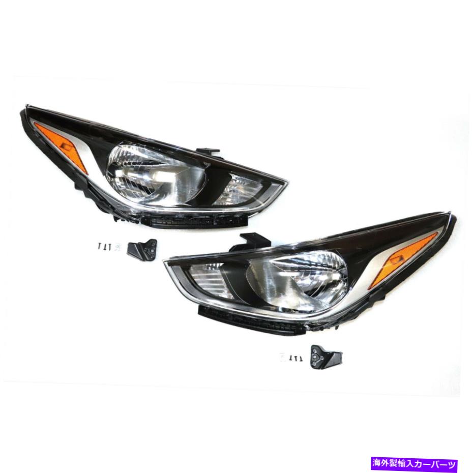 USヘッドライト 18-20 Hyundaiアクセントのハロゲンヘッドライトアセンブリ左+右側早送り Halogen Headlight Assembly FOR 18-20 Hyundai Accent Left+Right Side Fast Ship【並行輸入品】｜Us Custom Parts Shop USDM