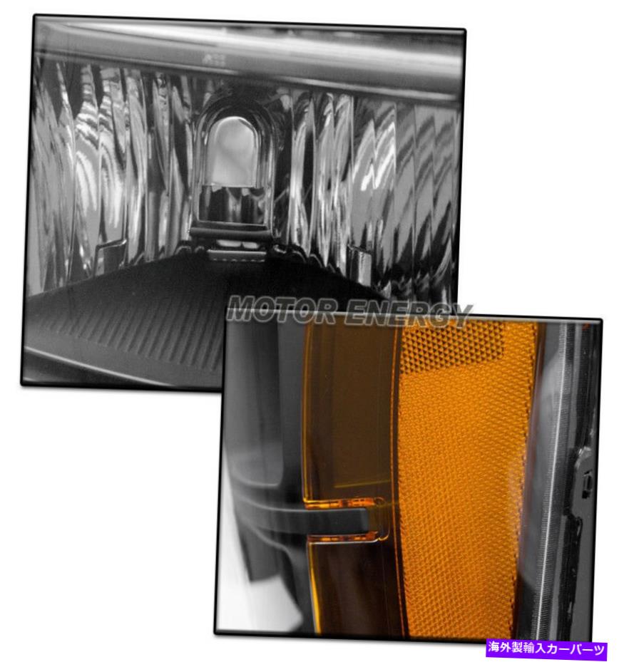 USヘッドライト 07-13 GMCシエラピックアップアンバーブラックヘッドライトランプW / DRL LED信号+ 6K HID FOR 07-13 GMC SIERRA PICKUP AMBER BLACK HEADLIGHTS LAMP W/DRL LED SIGNAL+6K HID【並行輸入品】｜Us Custom Parts Shop USDM