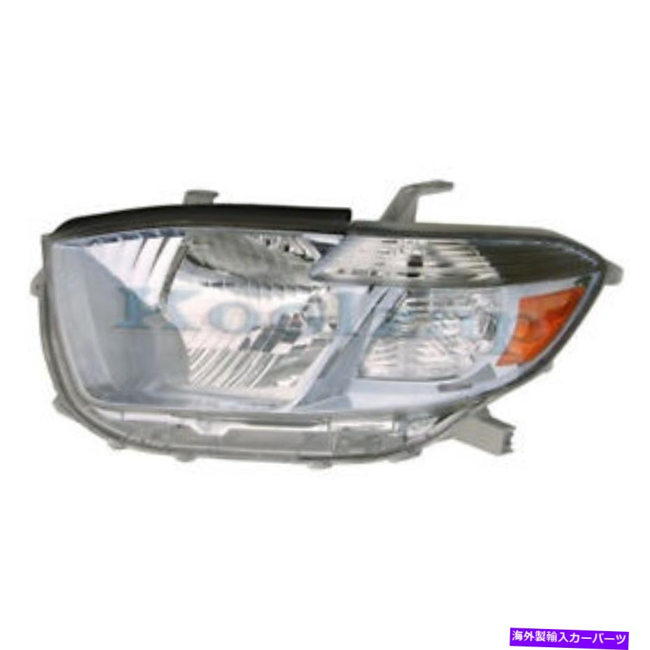 USヘッドライト 08-10ハイランダハイブリッドヘッドライトヘッドランプヘッドライトランプ左ドライバードット For 08-10 Highlander Hybrid Headlight Headlamp Head Light Lamp Left Driver DOT【並行輸入品】