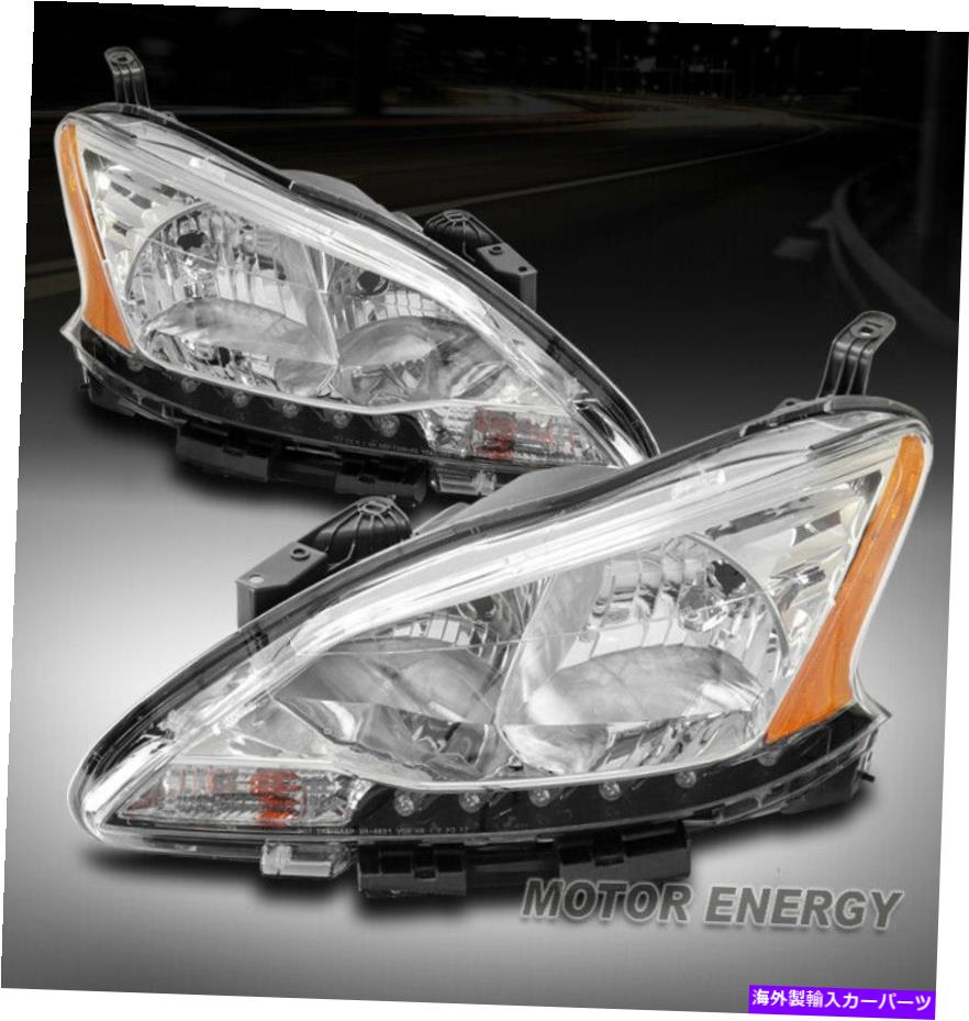 USヘッドライト 13 14 15 SENTRA LED交換ヘッドライトヘッドランプランプクロム左+右 For 13 14 15 Sentra LED Replacement Headlights Headlamps Lamps Chrome Left+Right【並行輸入品】｜Us Custom Parts Shop USDM