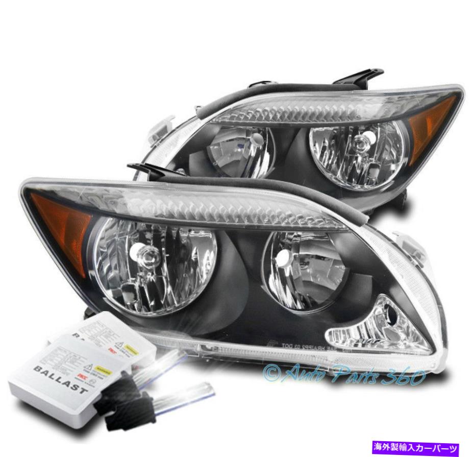 USヘッドライト 05-07 SCION TC交換用ヘッドライトヘッドランプランプブラック/アンバーW / 8K HIDキット FOR 05-07 SCION TC REPLACEMENT HEADLIGHTS HEADLAMP LAMP BLACK/AMBER W/8K HID KIT【並行輸入品】